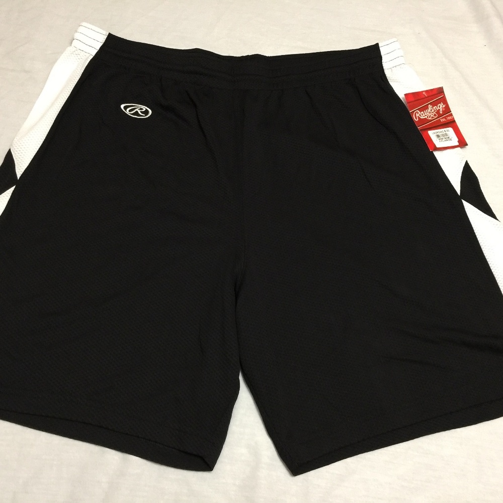 🦜 NWT RAWLINGS MENS ATHLETIC BASKETBALL SHORTS SIZE 2XL.🦜
